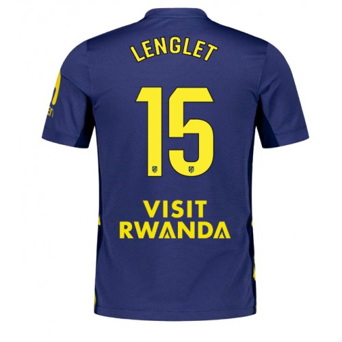 Camisa de Futebol Atletico Madrid Clement Lenglet #15 Equipamento Secundário 2025-26 Manga Curta